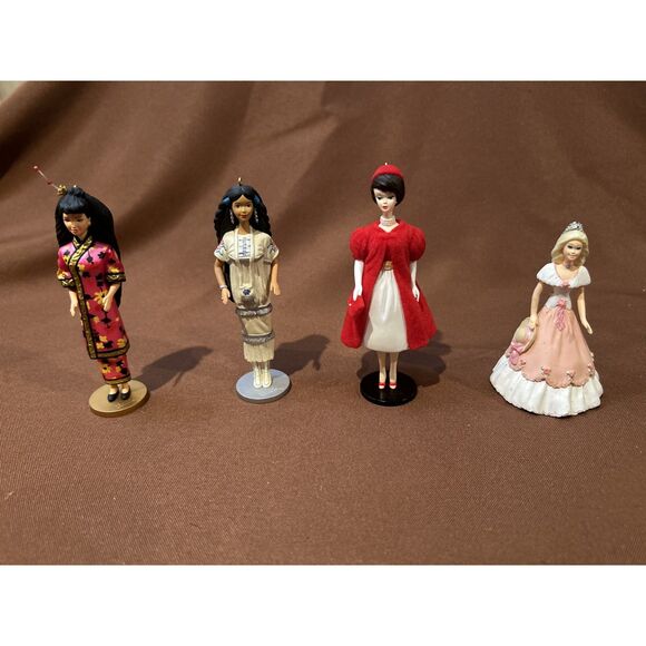 Barbie Hallmark Christmas Ornaments Lot of 4 - Picture 3 of 5